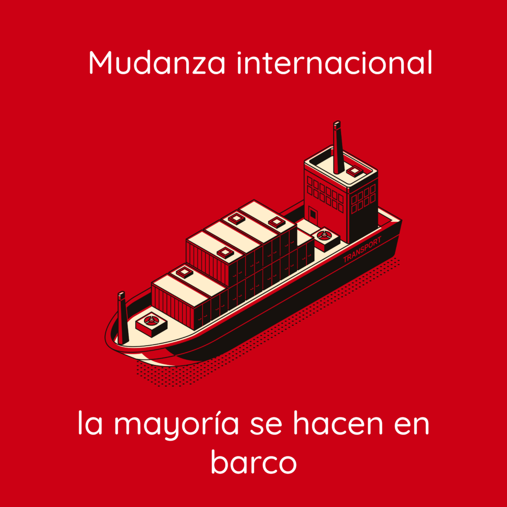 Mudanza internacional por barco