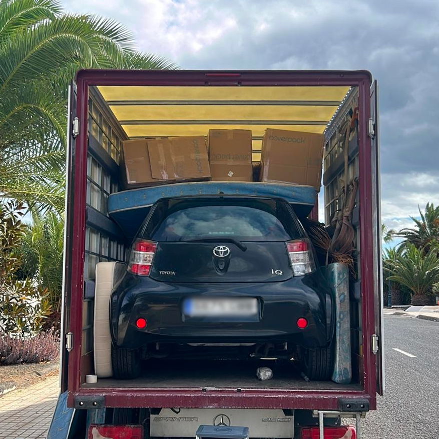 mudanza internacional con coche